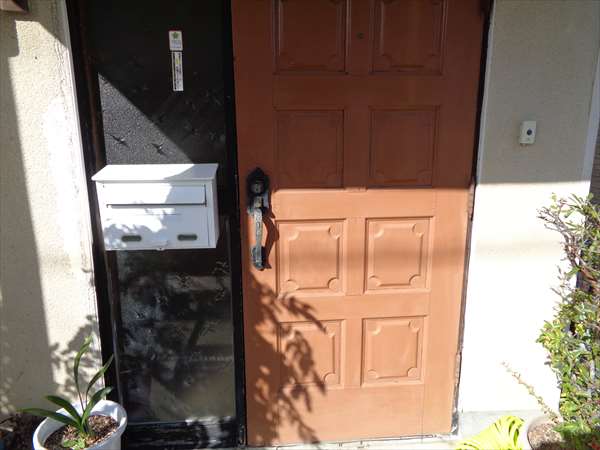 古い玄関ドアハンドルを交換しました 静岡市 注文住宅 マルモホーム