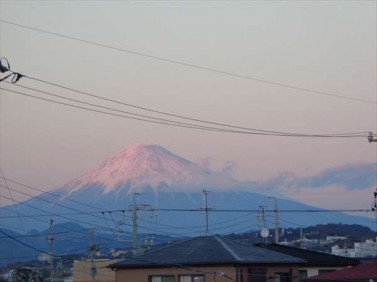 会社から富士山